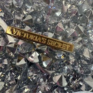 Victoria's Secret Gold Logo Bar Emblem- Shiny Gold